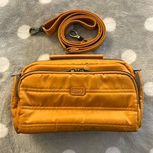 Lug Trolley Crossbody Bag (amber yellow)